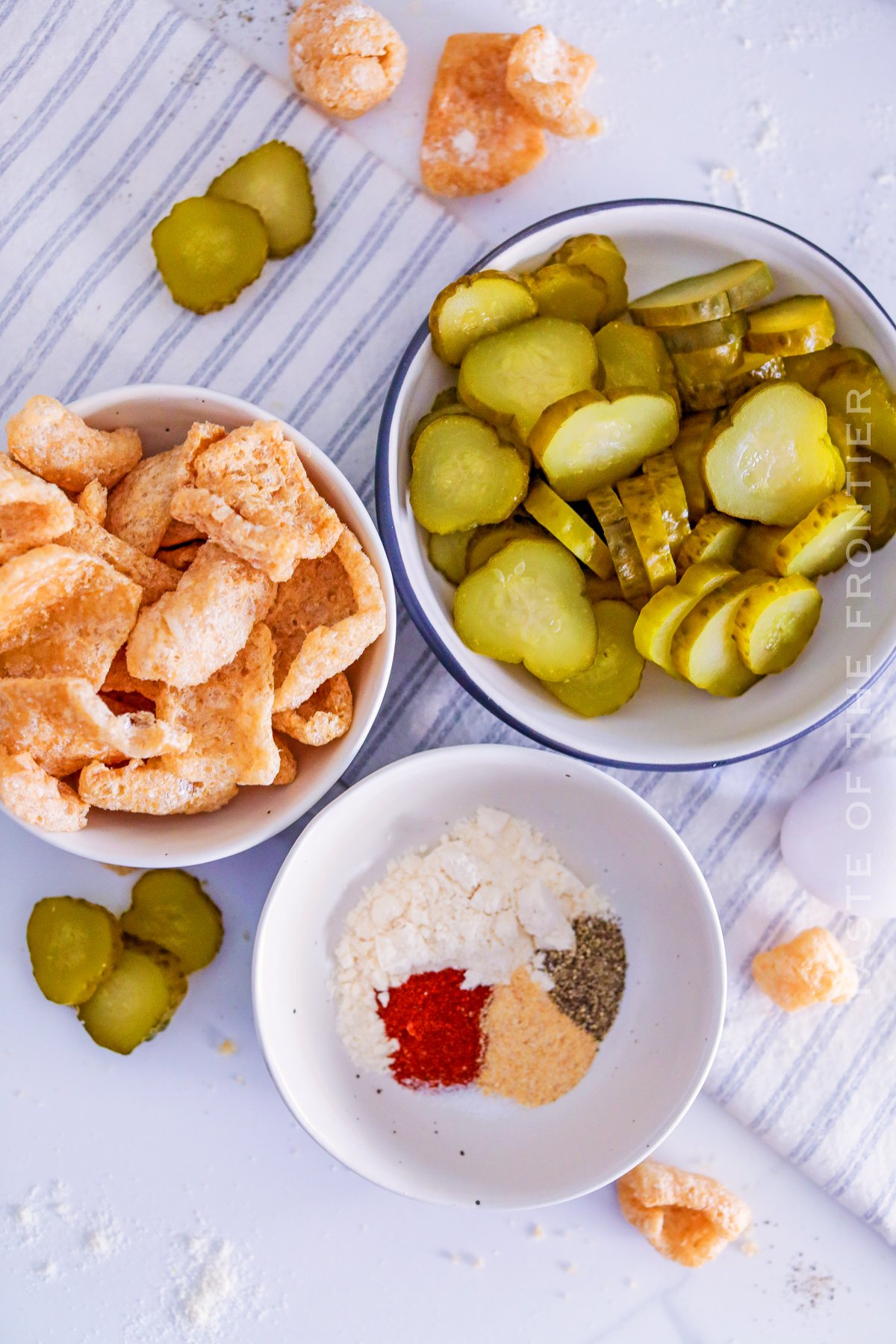 ingredients for Air Fryer Fried Pickles