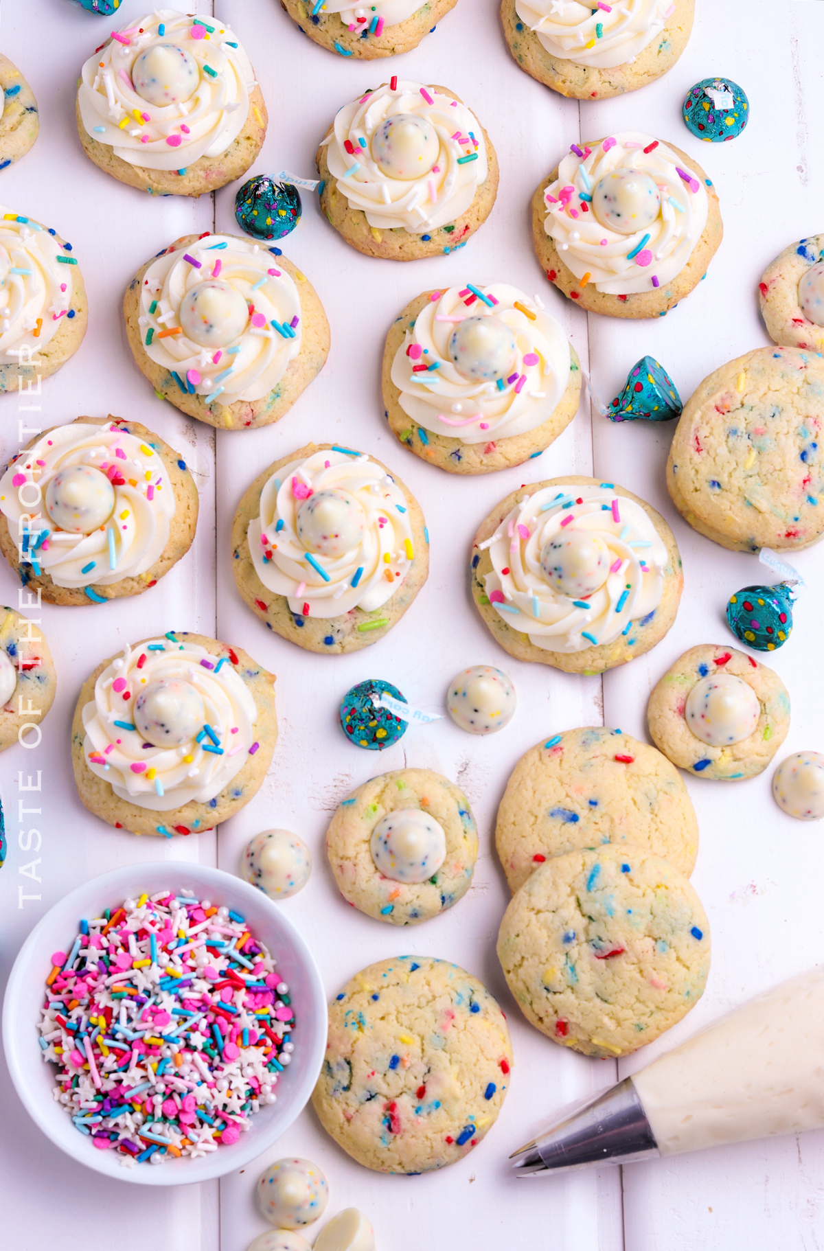 cookies decorated with frosting