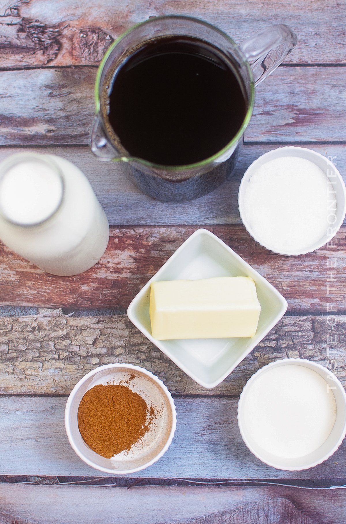 ingredients for Bulletproof Iced Coffee