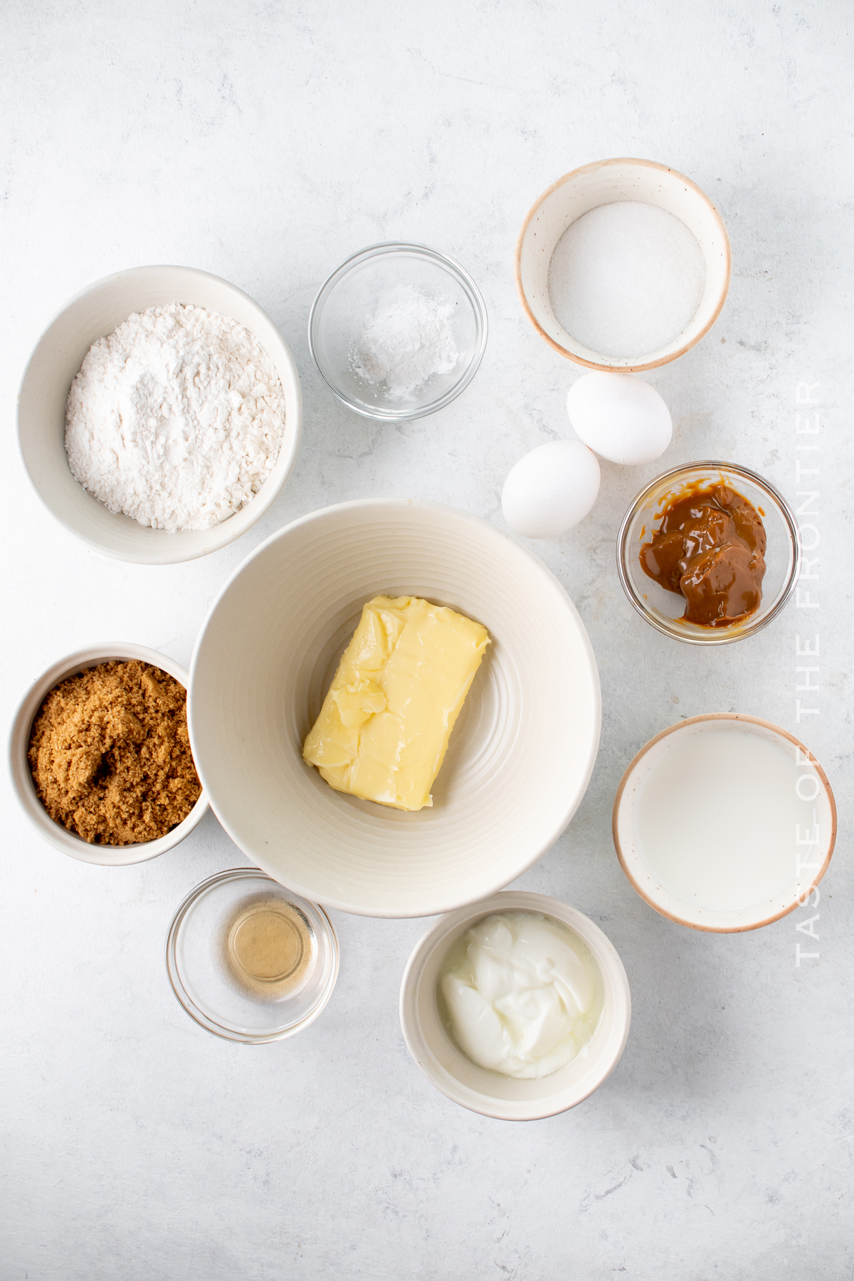 Caramel Cupcake Ingredients