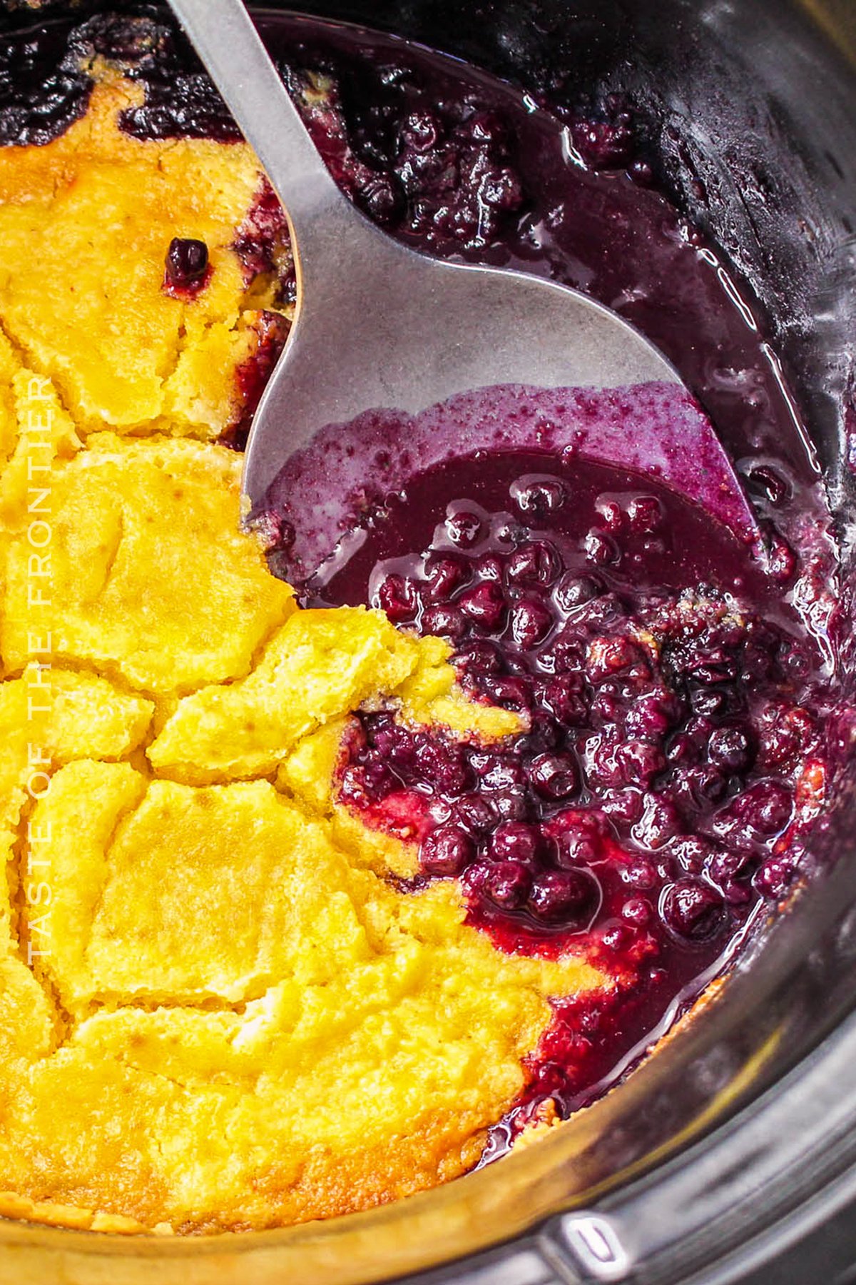 Slow Cooker Dessert with Blueberries