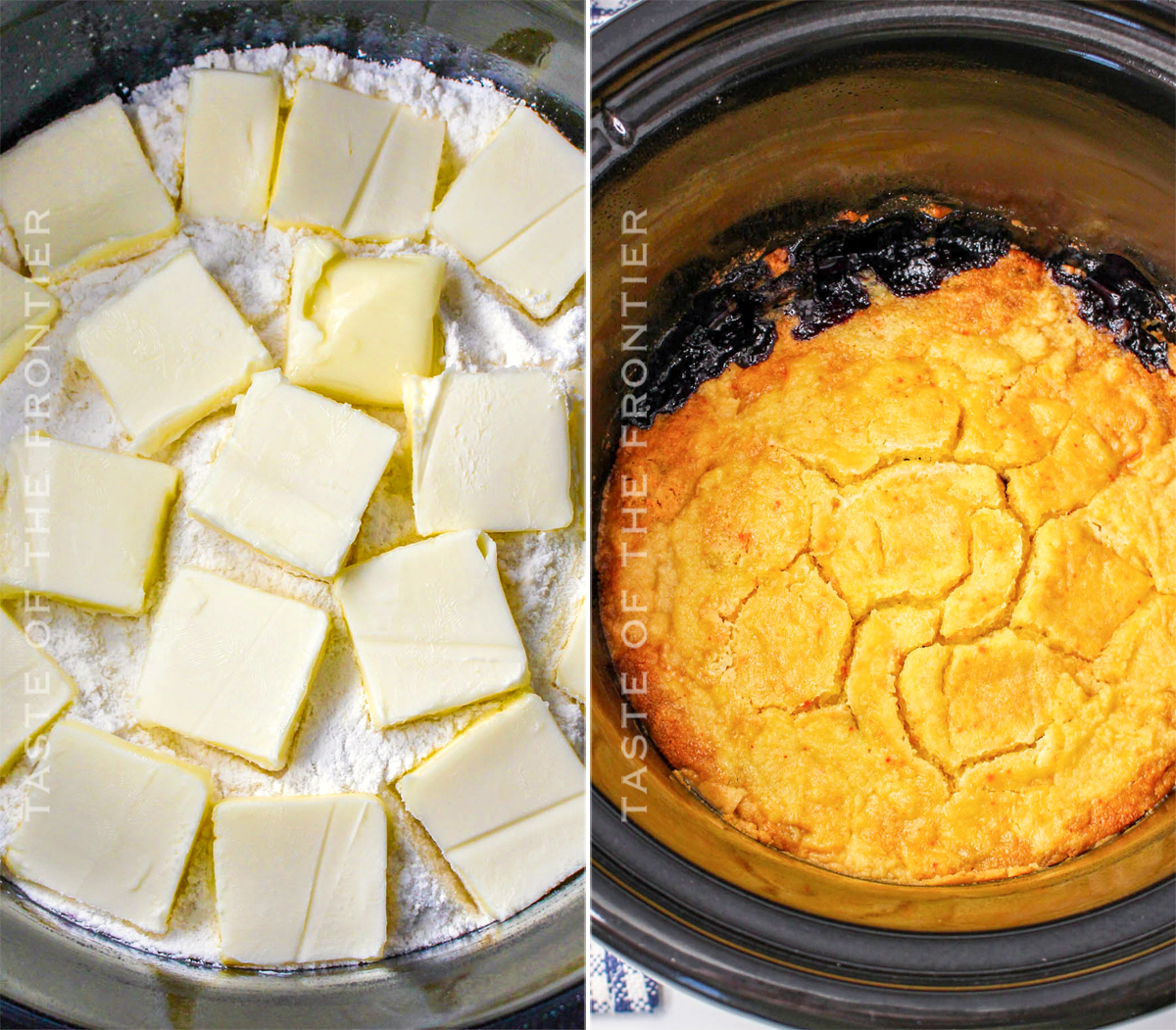 How to Make Slow Cooker Blueberry Cobbler