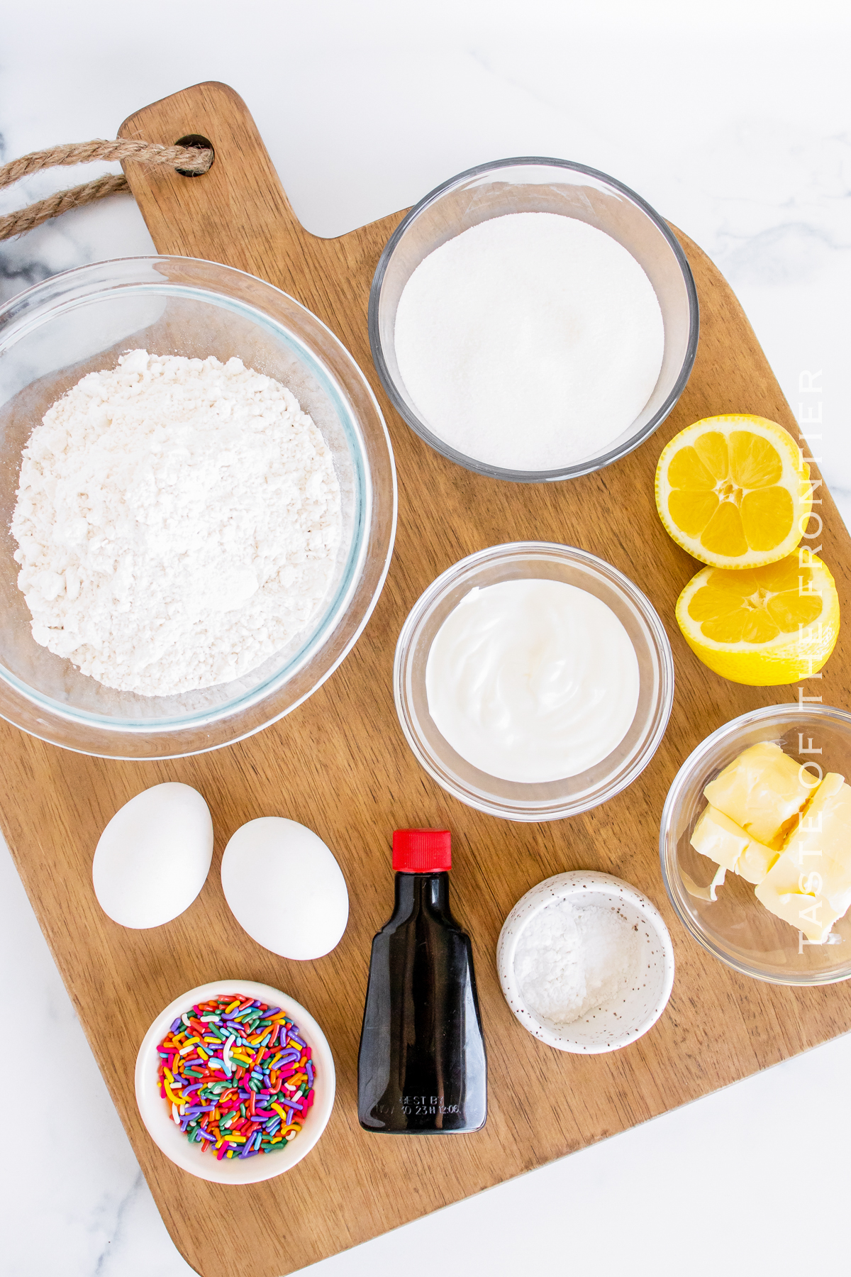 ingredients for lemon cake