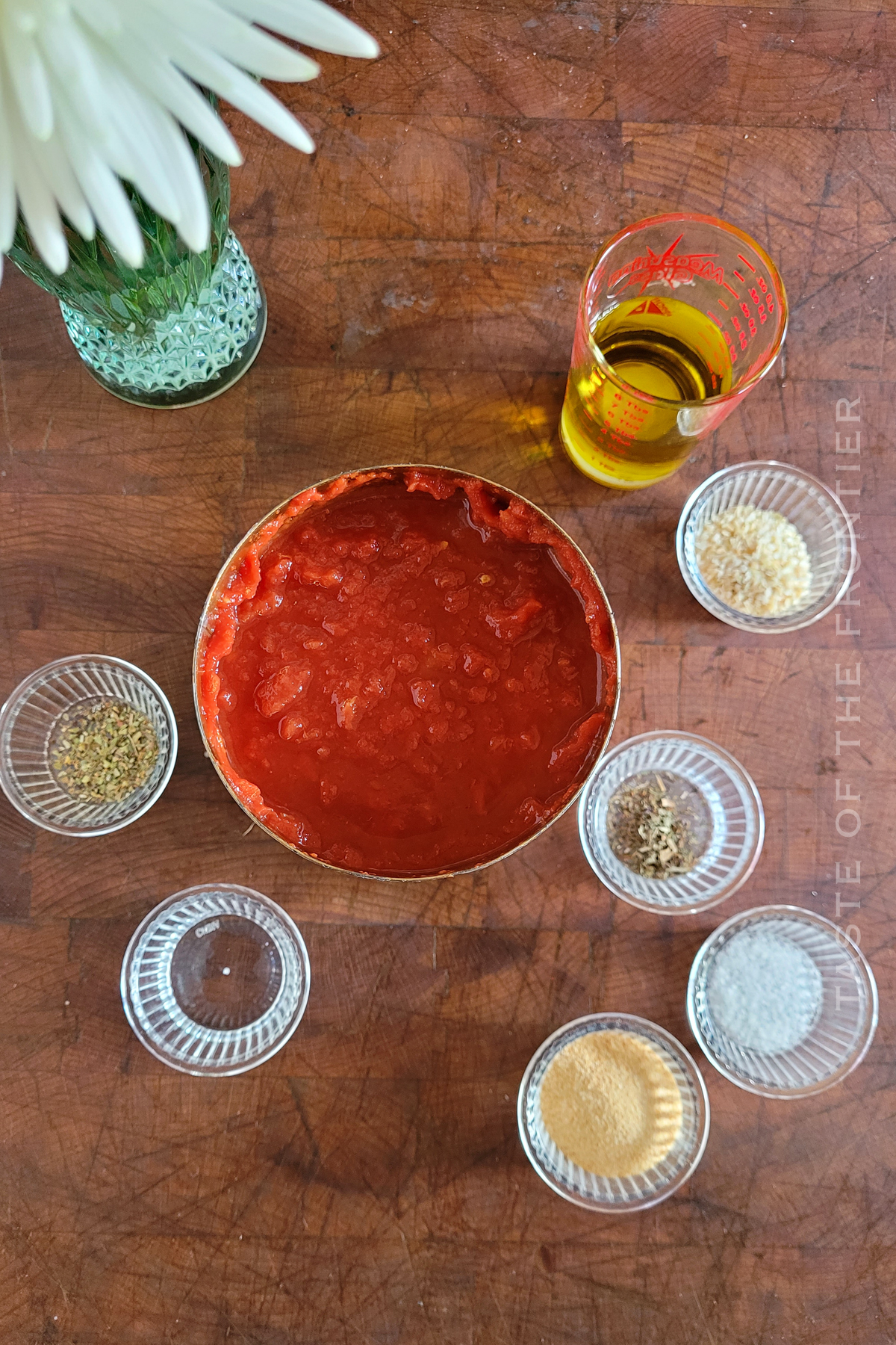 ingredients for Keto Marinara Sauce