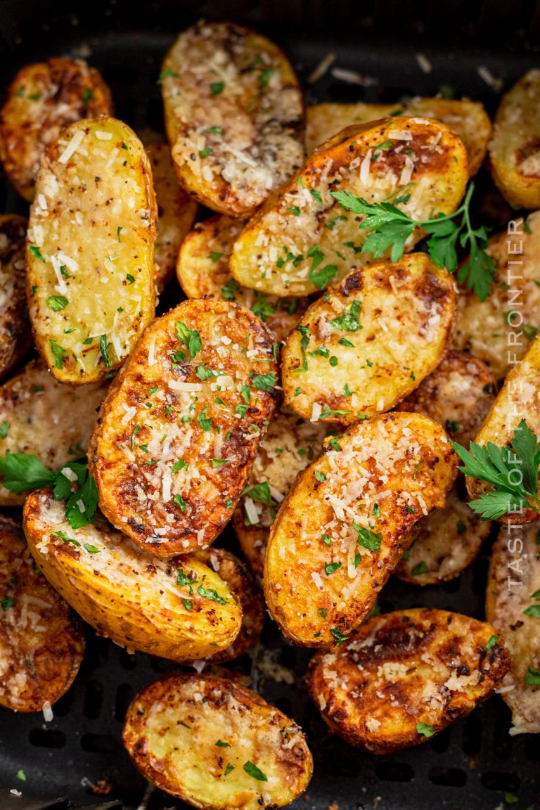 Air Fryer Parmesan Roasted Potatoes Taste of the Frontier