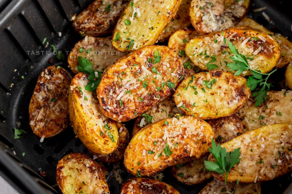 Air Fryer Parmesan Roasted Potatoes Taste of the Frontier