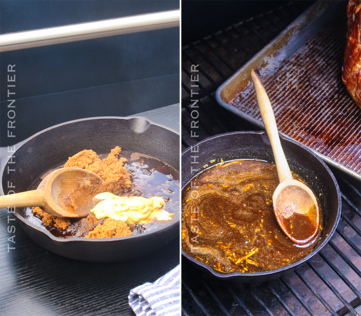 Glaze for smoked pork