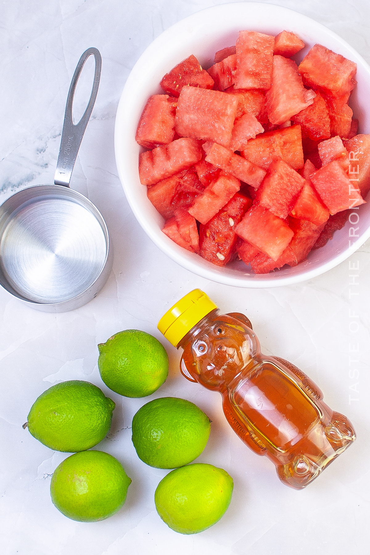 ingredients to make a Watermelon Margarita