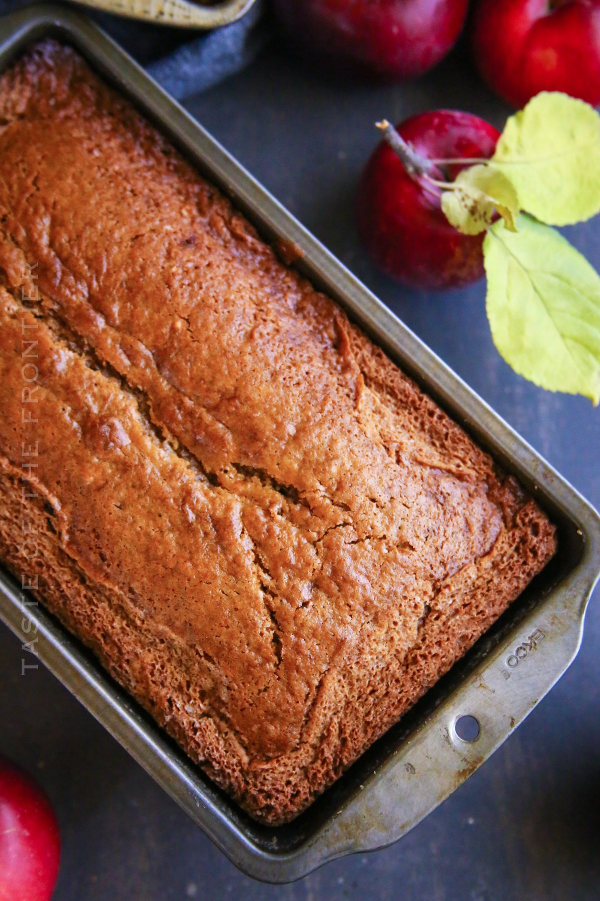 fall bread loaf with apple butter