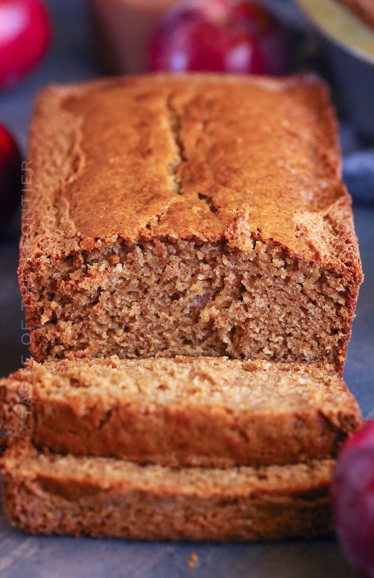 loaf of apple bread