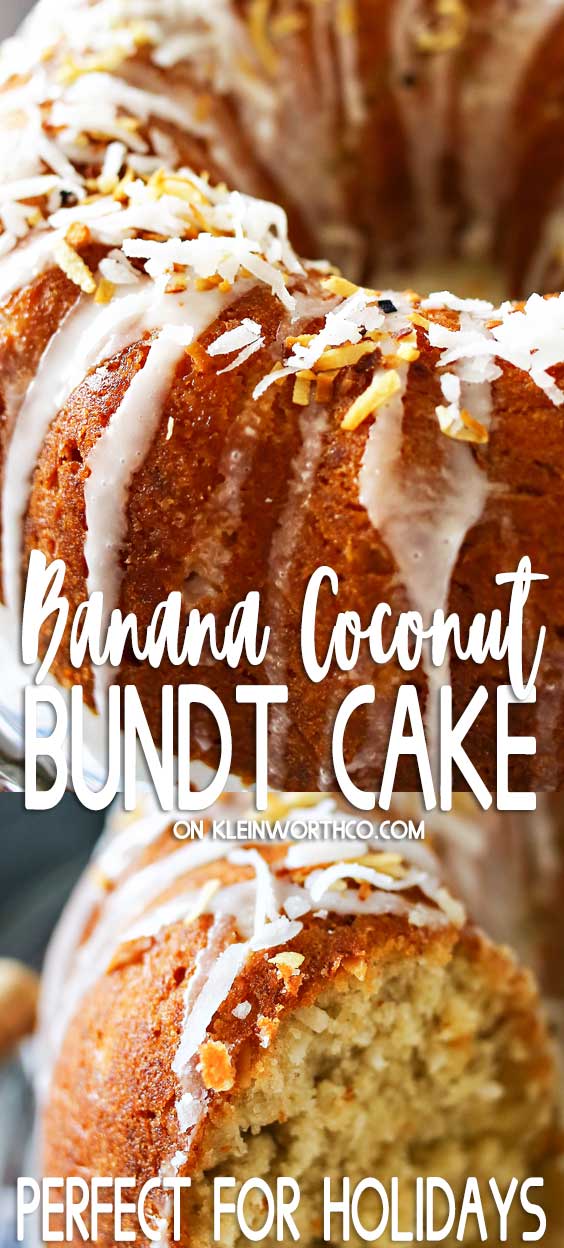 Banana Coconut Bundt Cake