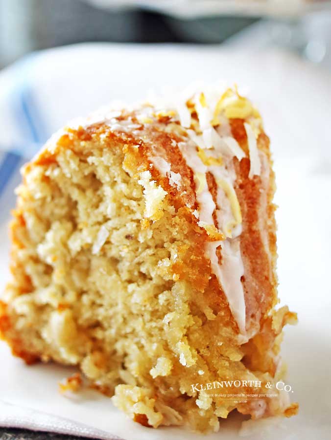 Easter Cake - Banana Coconut Bundt Cake