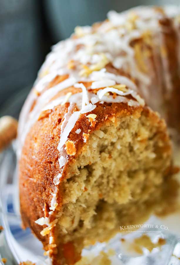 Mother's Day Cake -Banana Coconut Bundt Cake