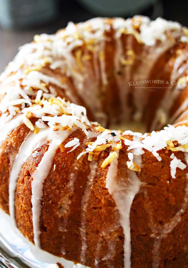 Spring Cake Recipe - Banana Coconut Bundt Cake