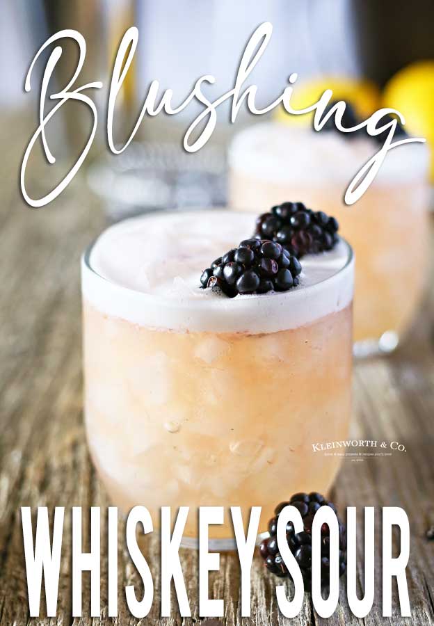 Recipe for Blushing Whiskey Sour