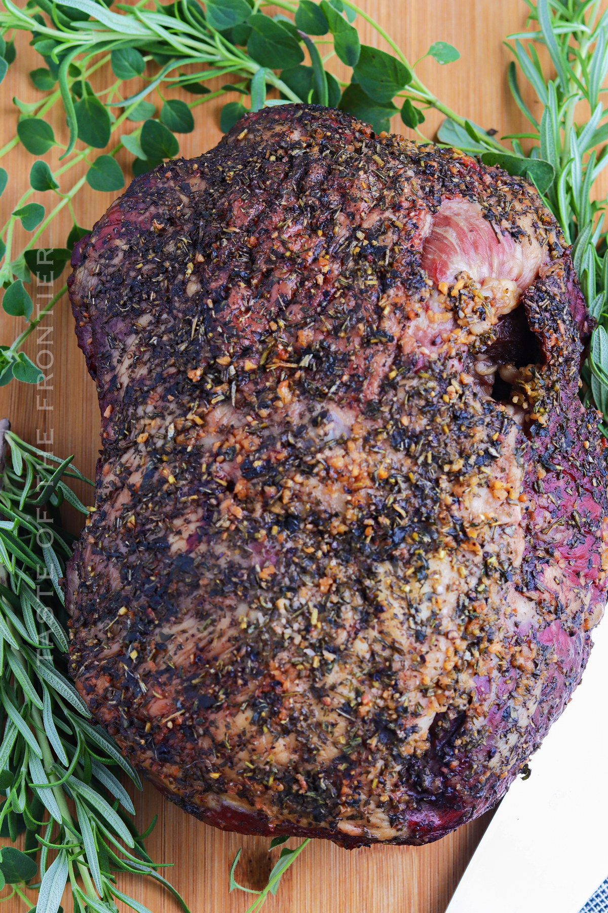 Pellet Grill Leg of Lamb