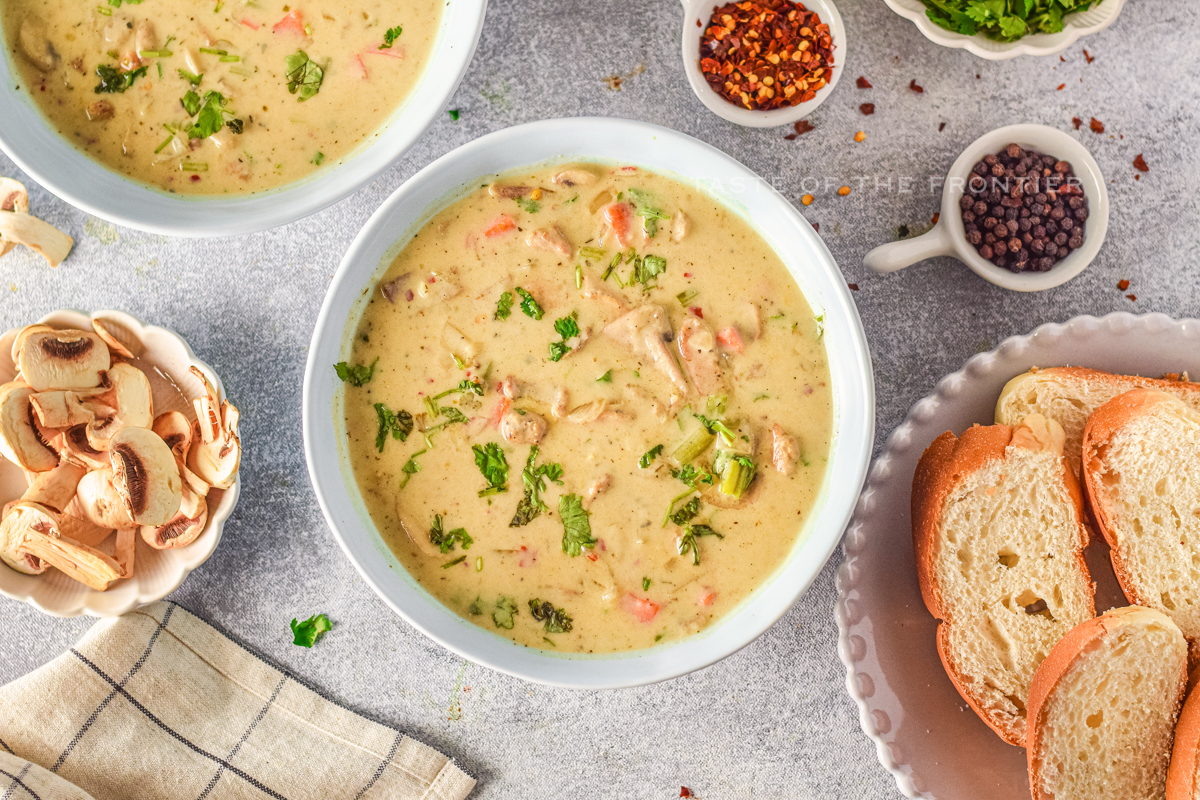 Creamy Chicken and Mushroom Soup