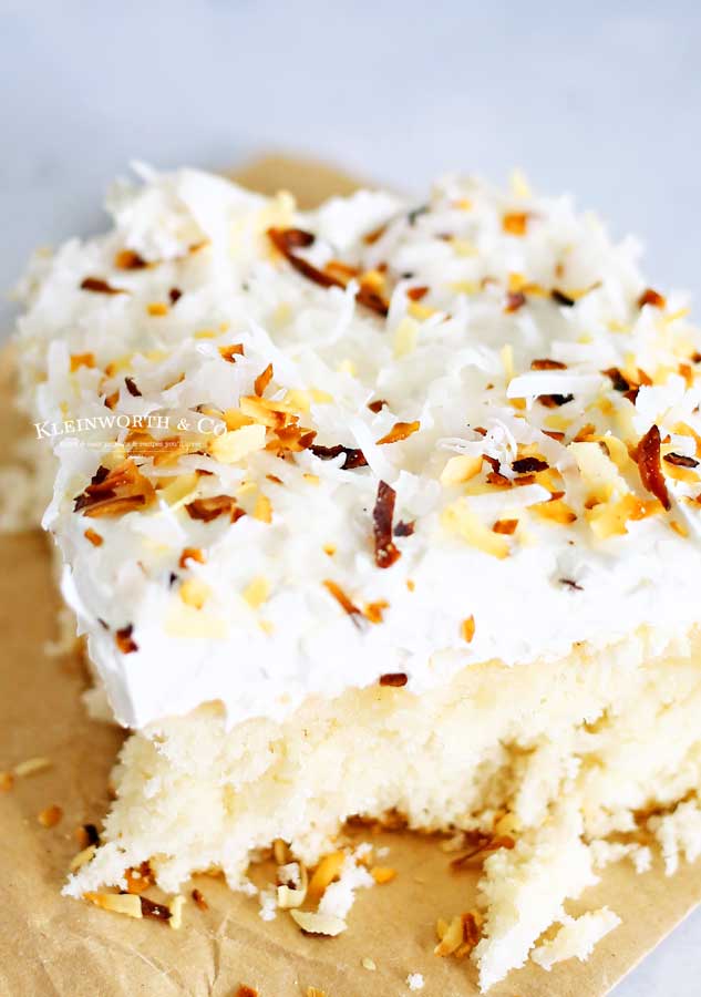 Coconut Cream Poke Cake