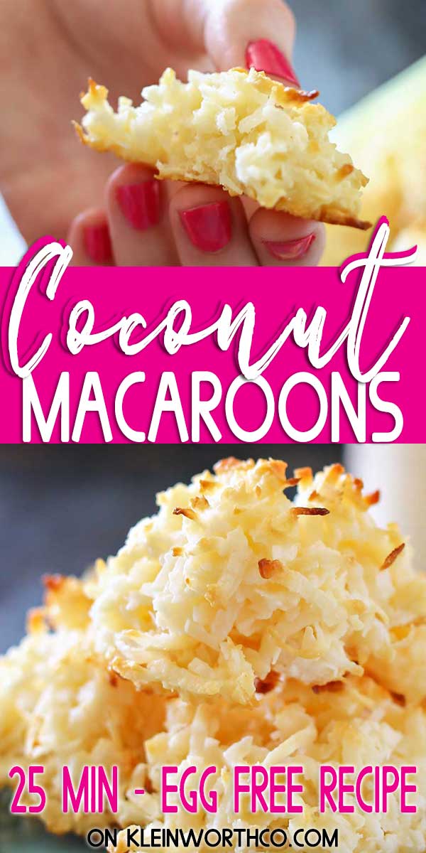 Super Easy 25 minute recipe - Coconut Macaroons