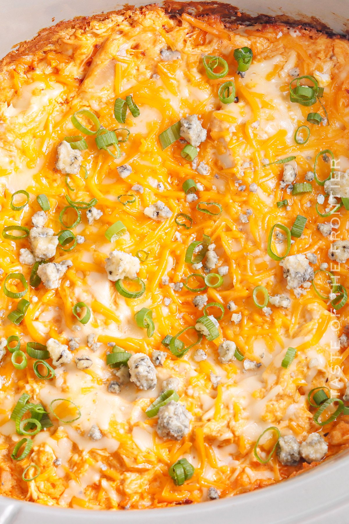 Buffalo Chicken Crockpot Dip - Three Olives Branch