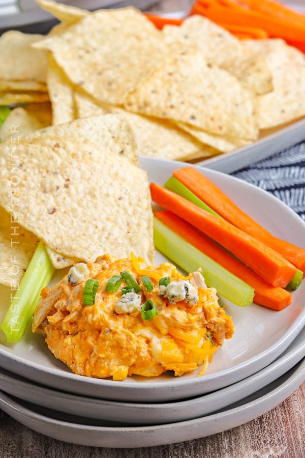 Slow Cooker Buffalo Chicken Dip - Taste of the Frontier