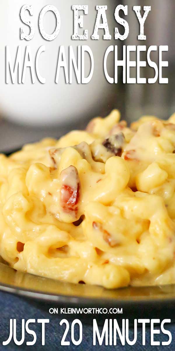 Just 20 minutes Easy Mac & Cheese