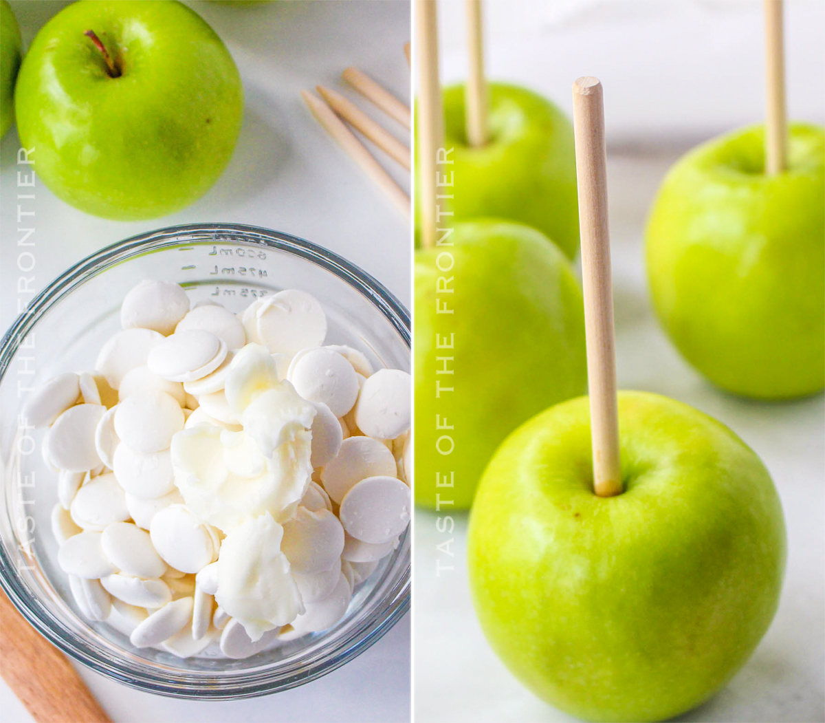 how to make Mummy Candy Apples