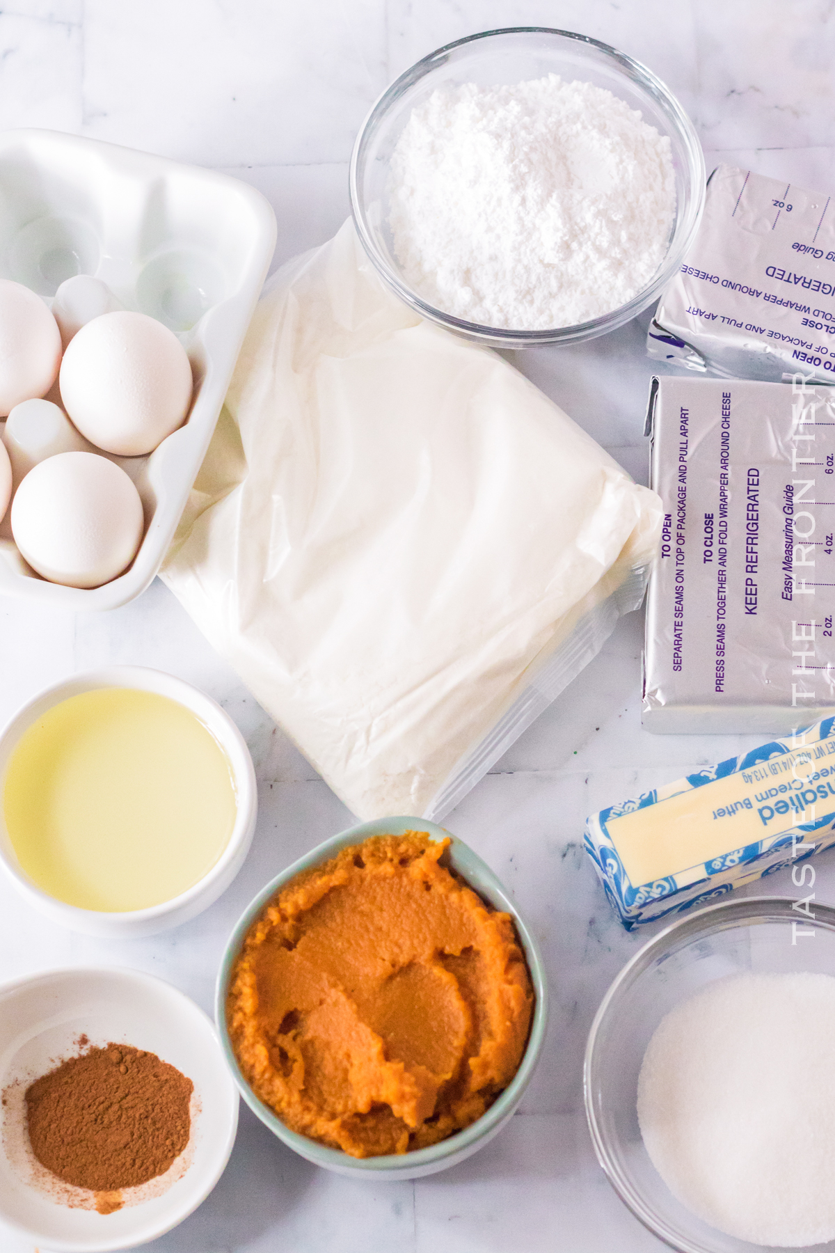 ingredients for Pumpkin Bundt Cake