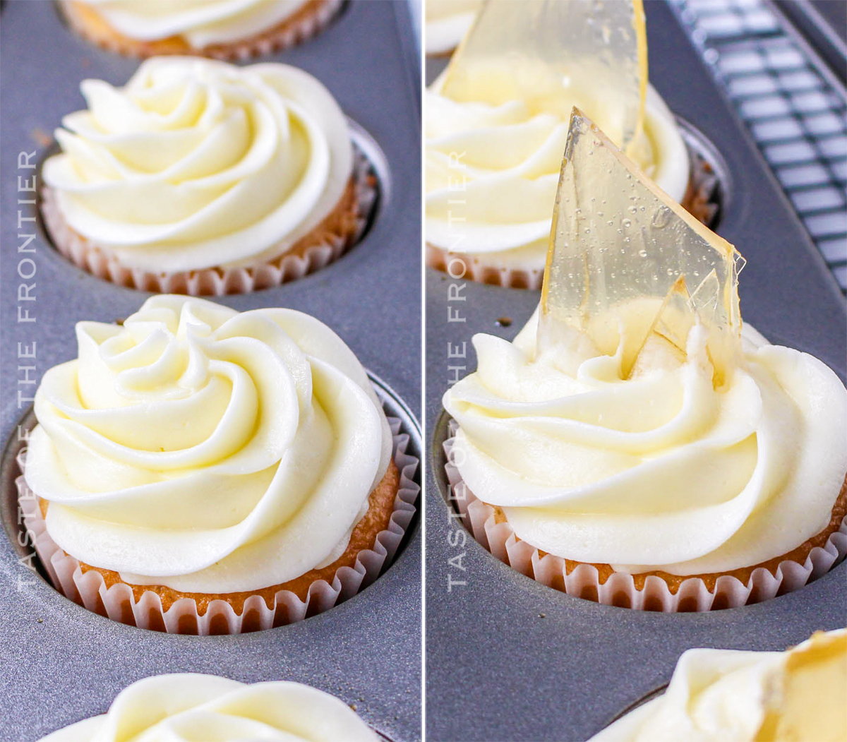 Decorating Halloween Cupcakes with Candy Glass