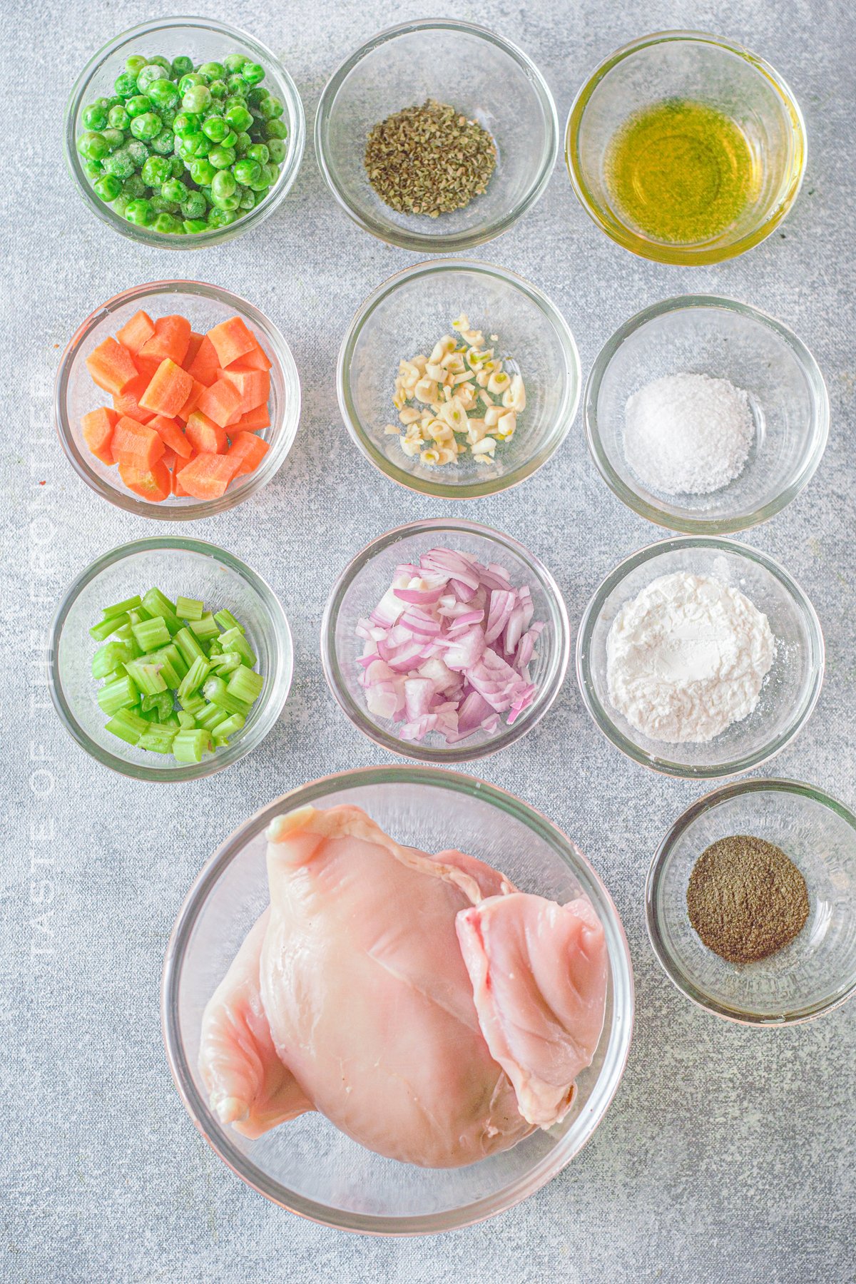 Ingredients for Instant Pot Chicken and Dumplings