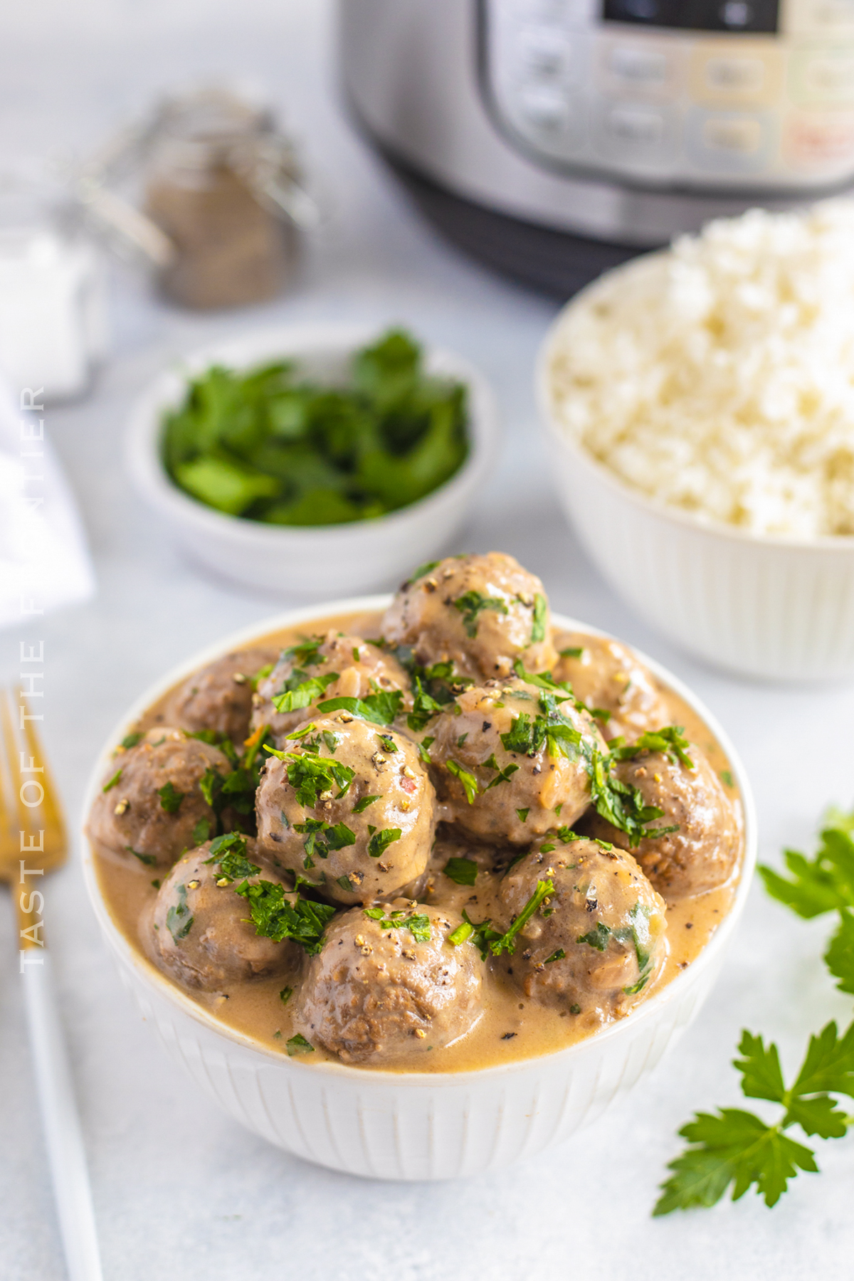 Pressure Cooker Swedish Meatballs