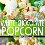 Minty Shamrock M&M Popcorn