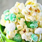 Minty Shamrock M&M Popcorn recipe