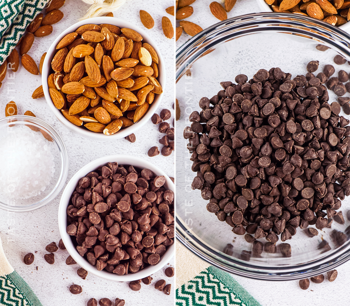 Ingredients for Chocolate Nut Clusters