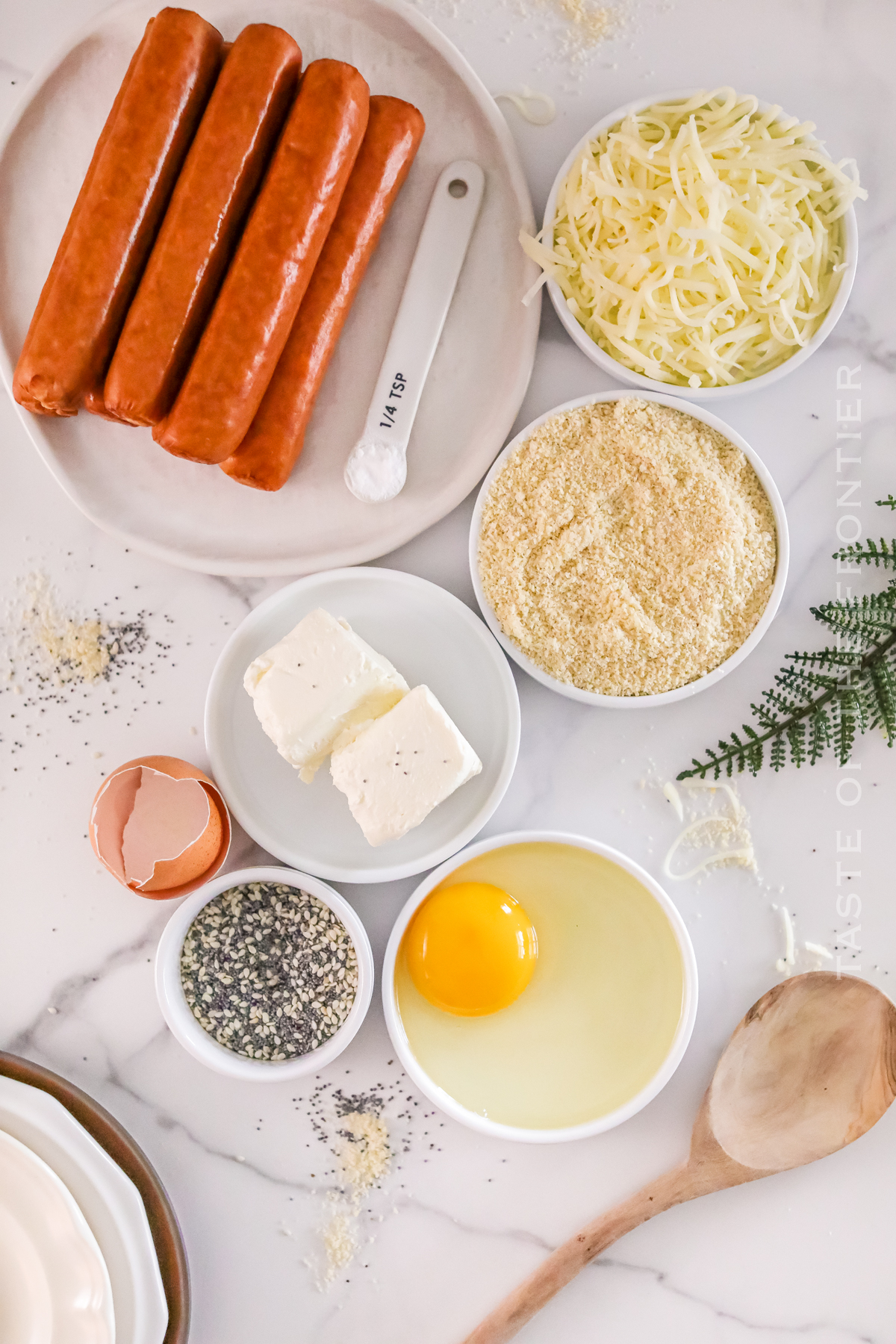 ingredients for Pretzel Dogs