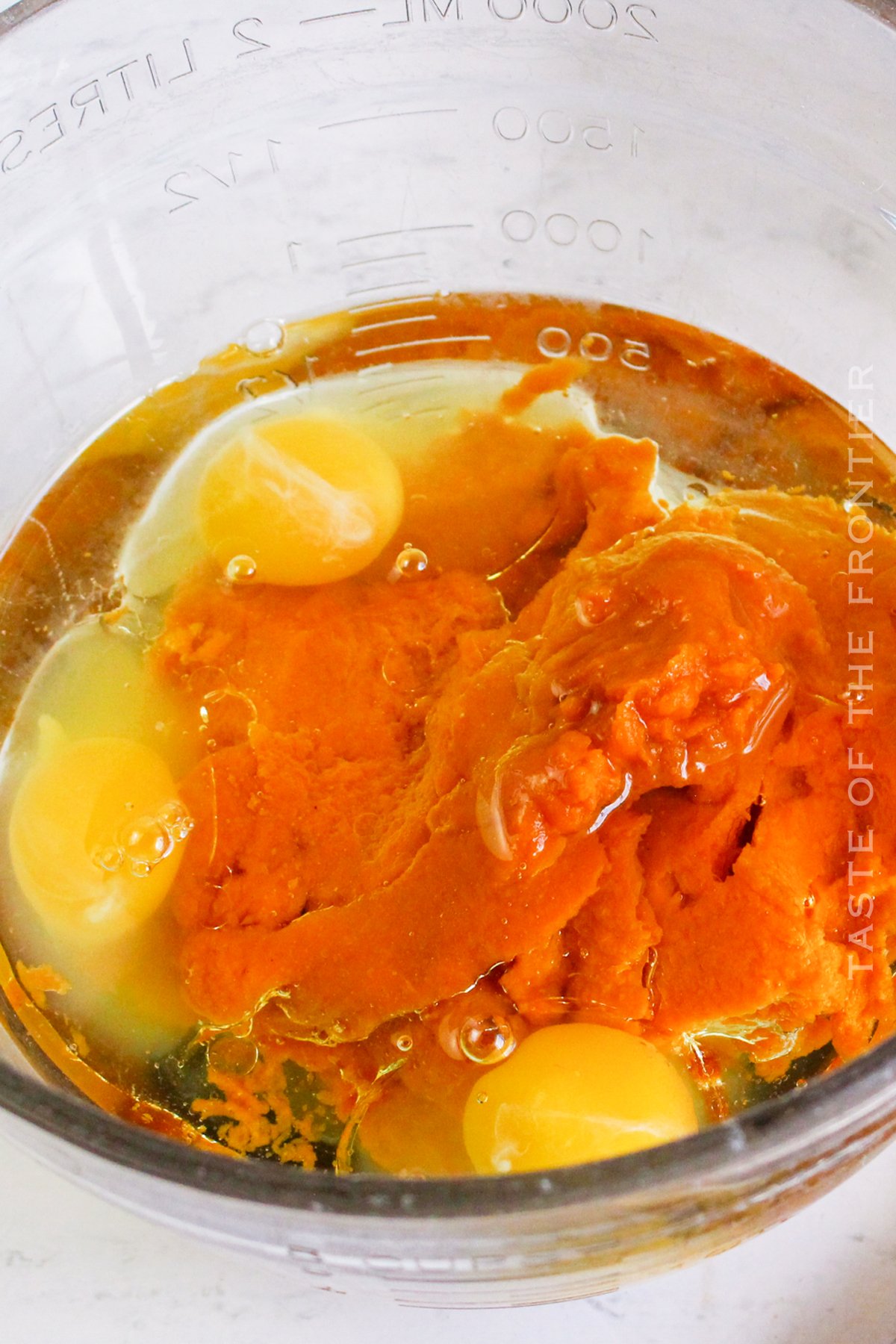 Mixing the Bread batter