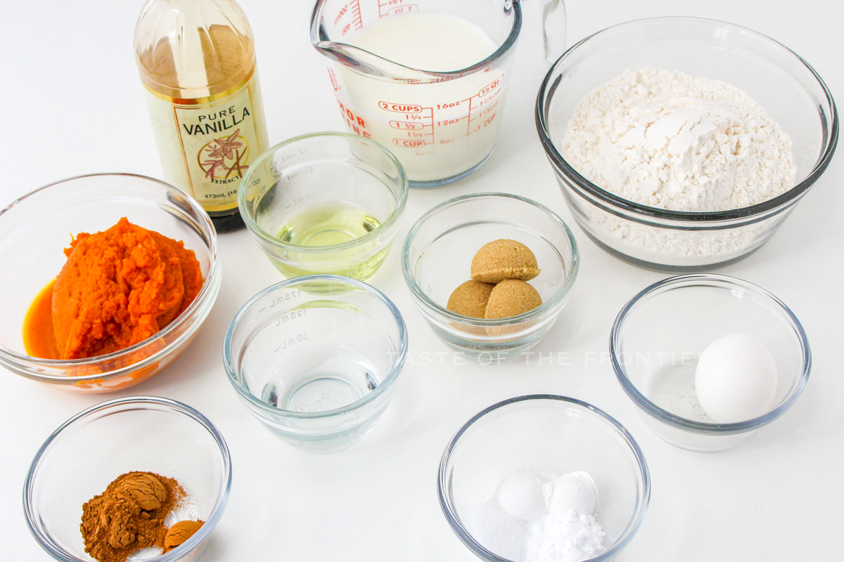 Ingredients for Pumpkin Pancakes