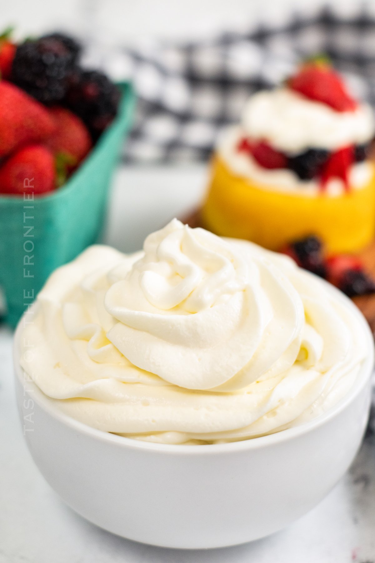 whipped cream dessert