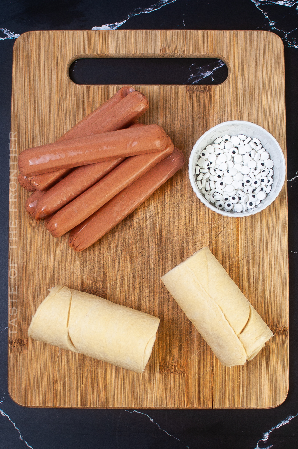 ingredients for Mummy Dogs