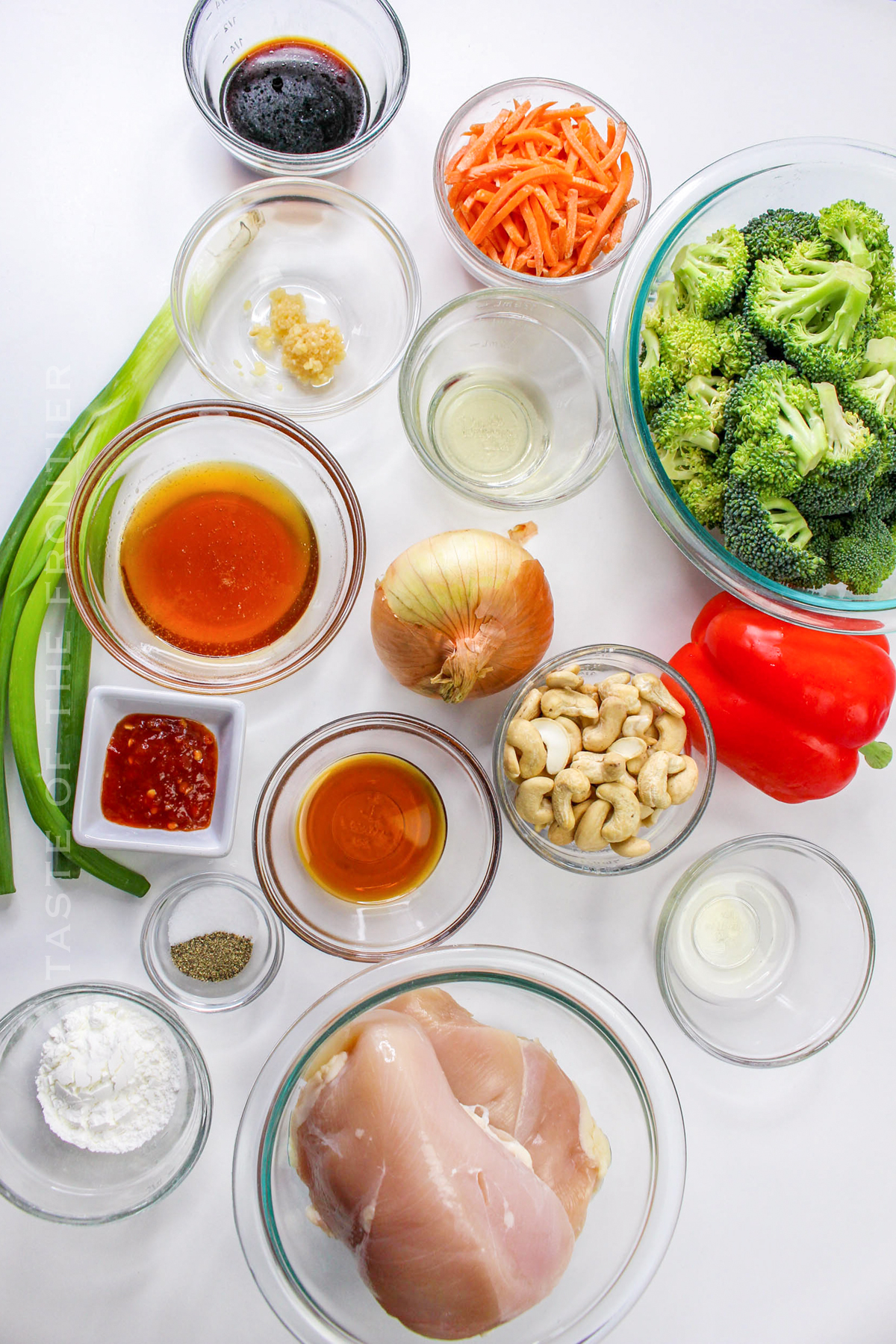 Ingredients for Cashew Chicken