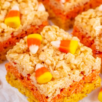 Candy Corn Rice Krispie Treats