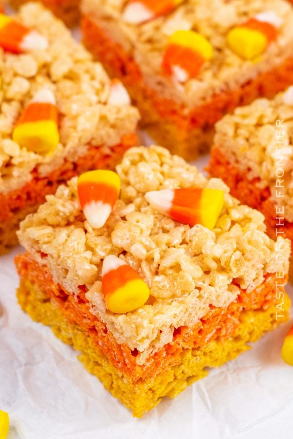 Candy Corn Rice Krispie Treats