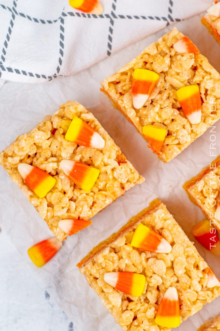 Candy Corn Rice Krispie Treats Taste of the Frontier