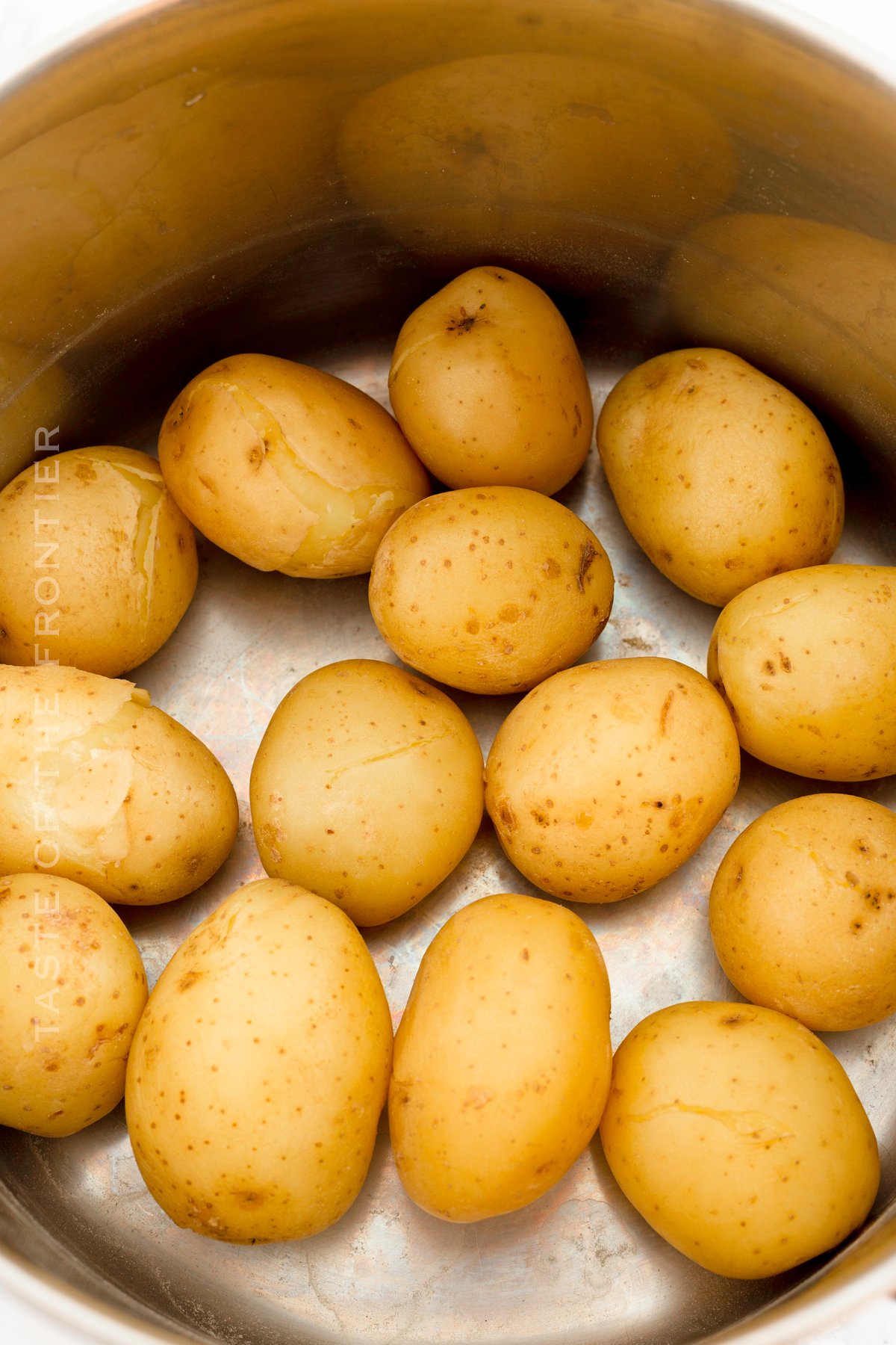 boiling potatoes