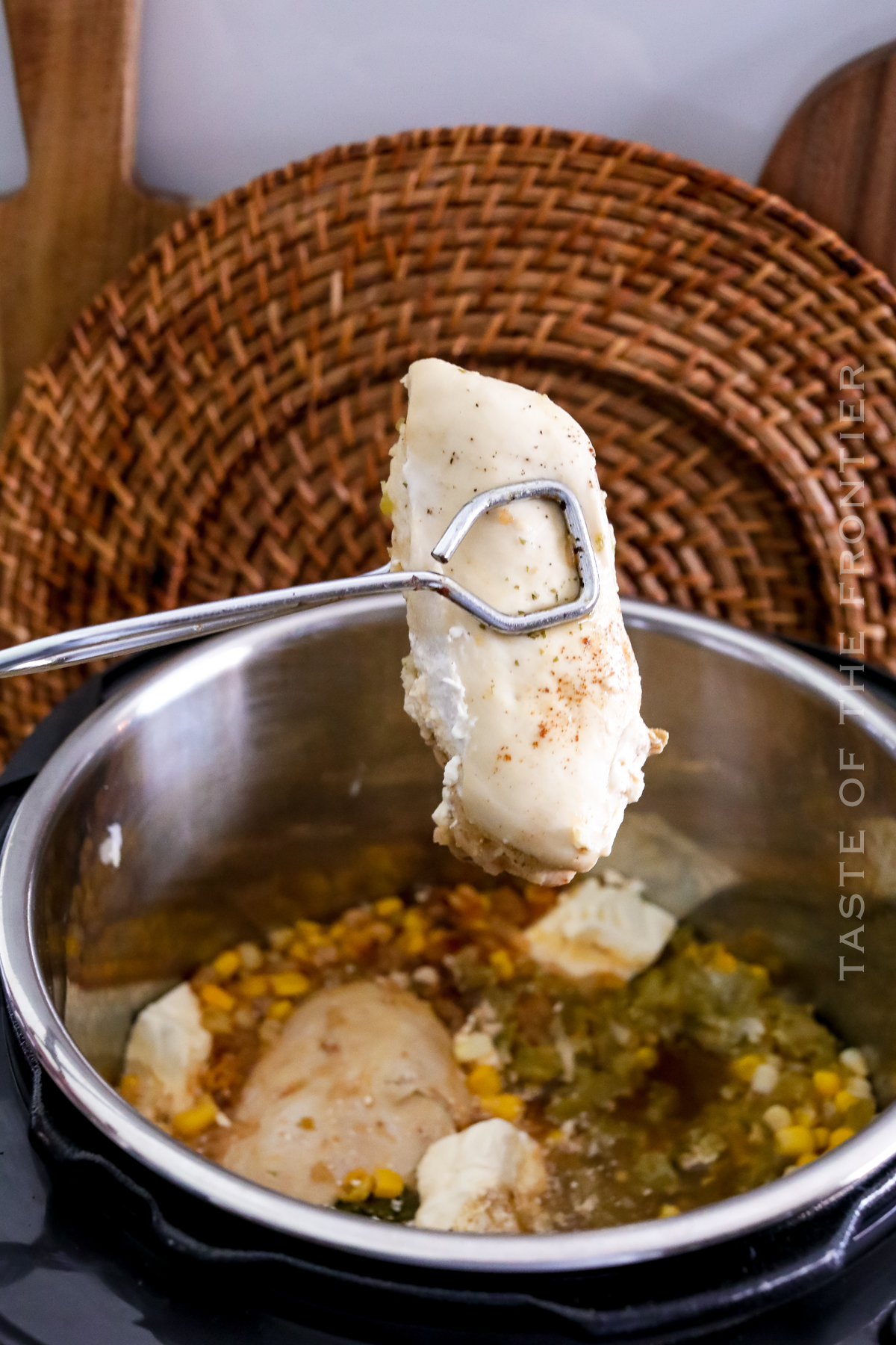 making chicken chili