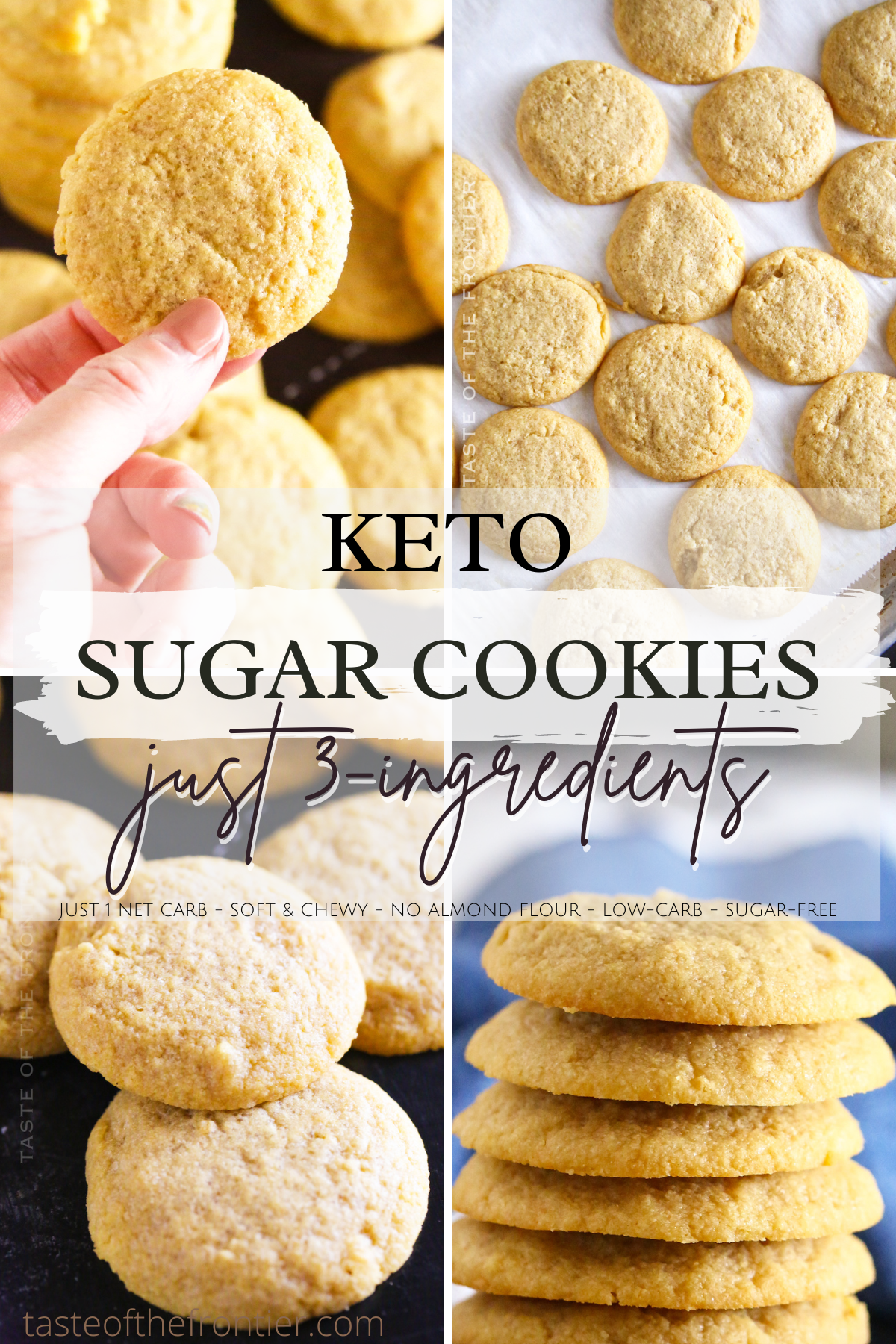 3-Ingredient Keto Sugar Cookies