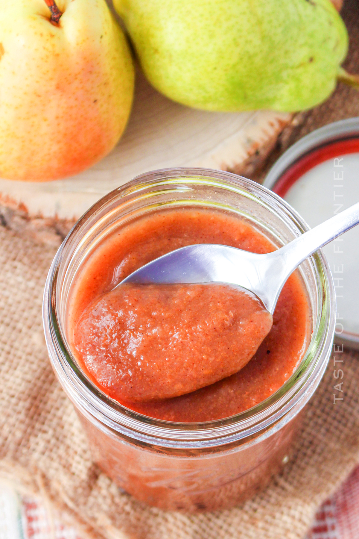 making pear butter in the slow cooker