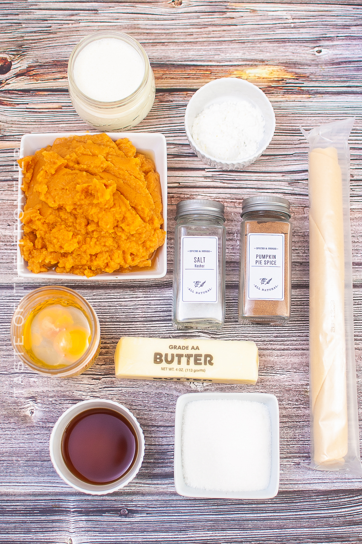 ingredients for Sweet Potato Pie