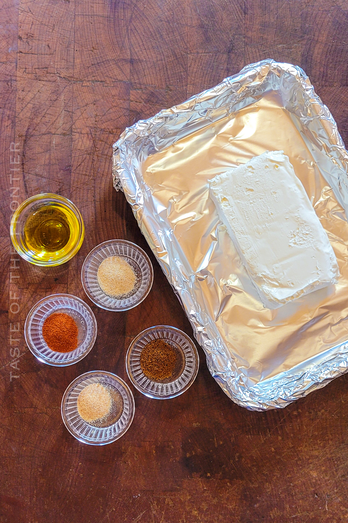 Ingredients for Smoked Cream Cheese