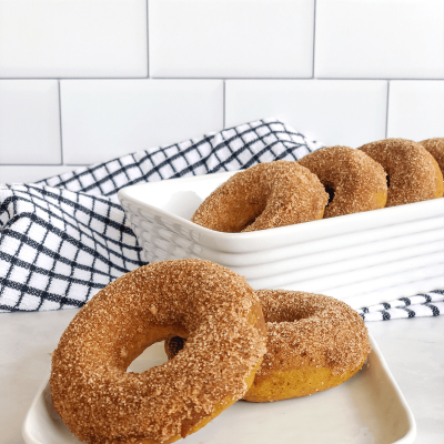 Baked Vegan Pumpkin Donuts